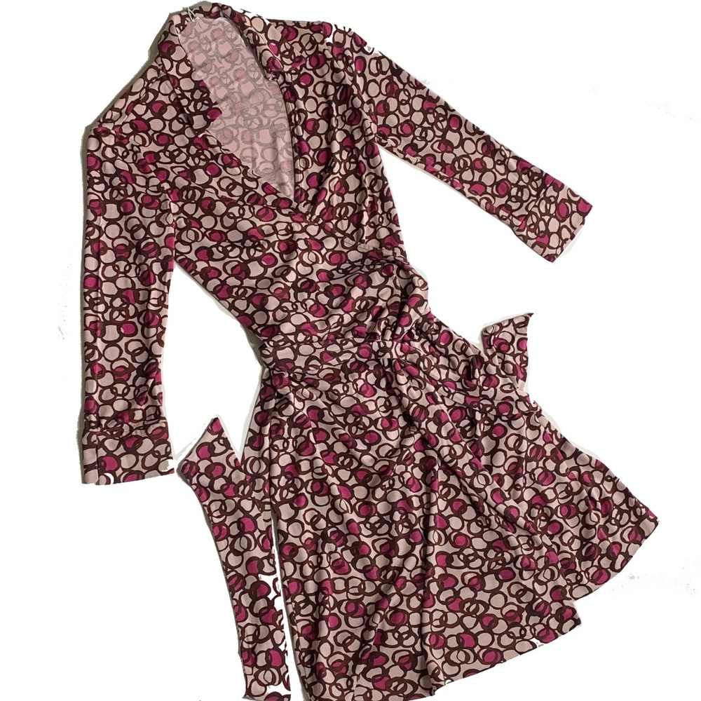 Diane Von Furstenberg geometric pattern Wrap Dress